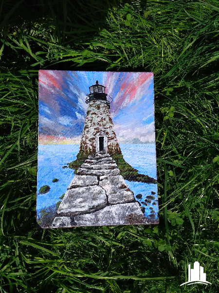 Картина акрилом Старый маяк - фото 2