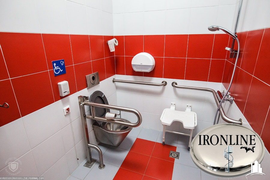 Поручни для инвалидов в санузлах и ванной комнаты - фото 1